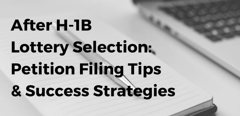 Essential Factors for Filing selected H-1B Petitions in 2024