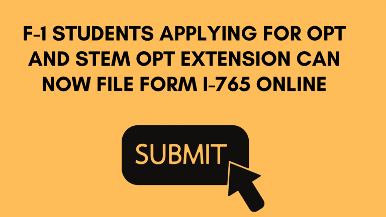 How to File your I-765 Online for OPT Application