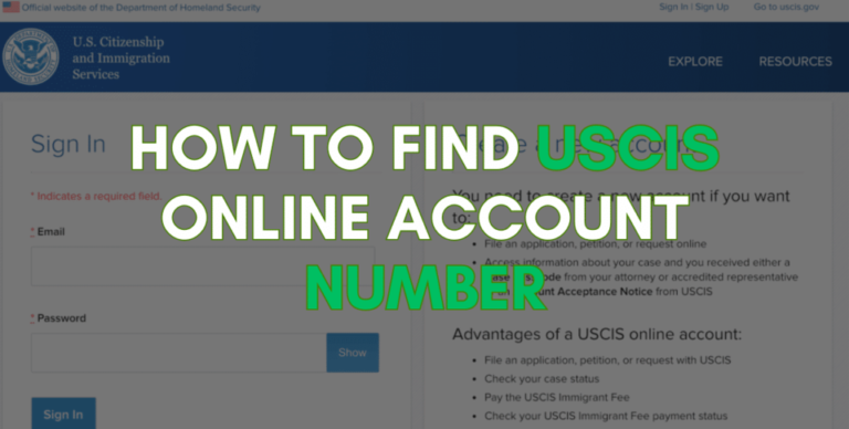 Important Information Regarding the USCIS Online Account ID Number