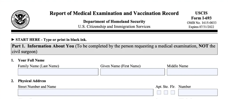 Form I-693 Requirement for Adjustment of Status: Necessary Submission?