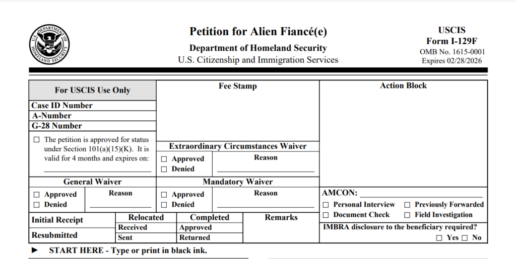 Complete Guide: Filing Form I-129F: Bringing Your Foreign Fiancé to the United States